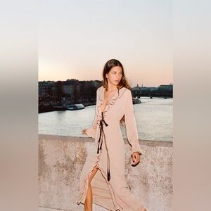 Zara RUFFLED DRESS WITH BOWS